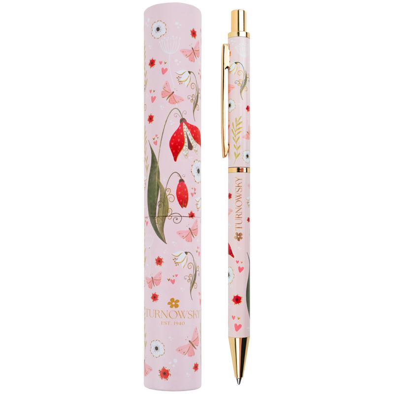 Ручка кулькова автомат Axent Secret Garden 0,7 синя