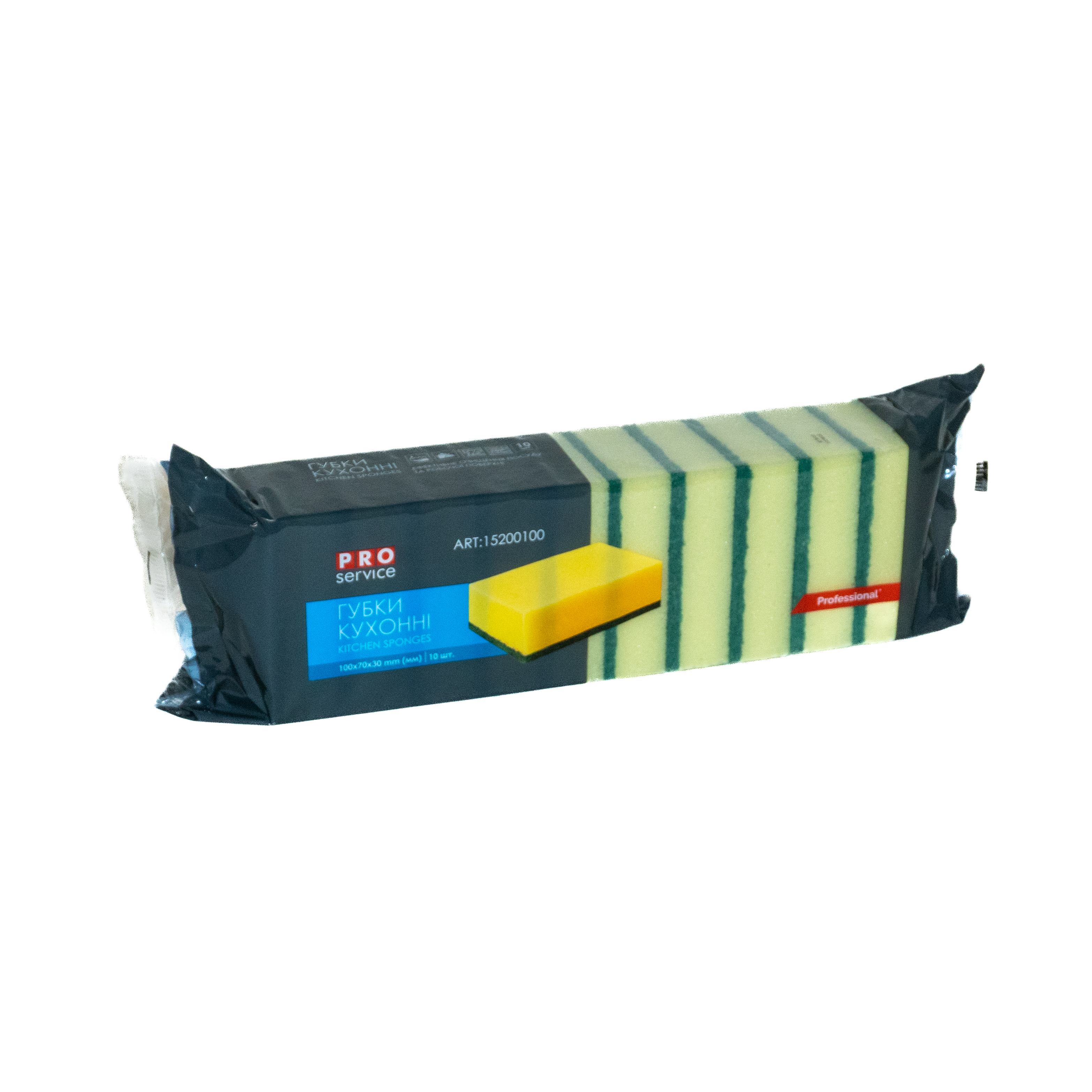 Губка кухонна 10шт/уп. 90х60х30 PRO