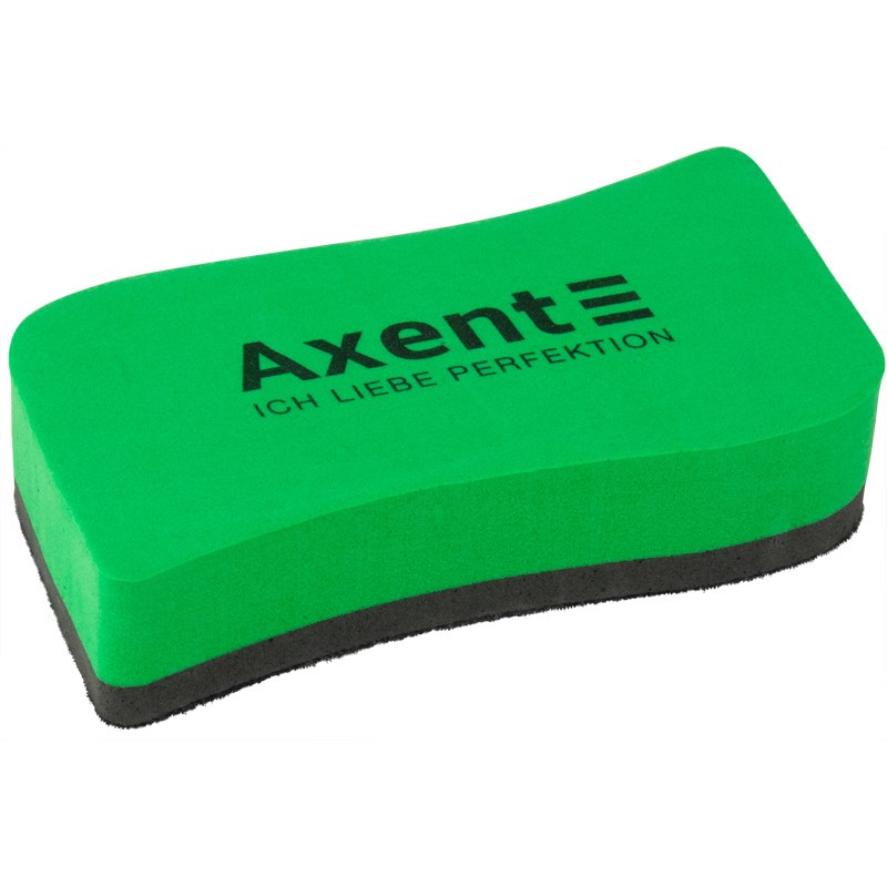 Губка для дошок магнітна Axent Wave зелена