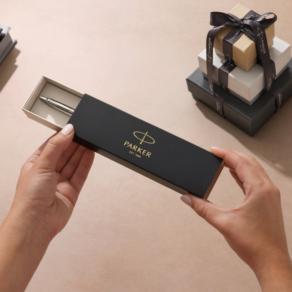 Ручка кулькова Parker Jotter XL Matt Gold CT, синя