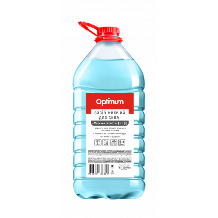 Средство для стекол PRO Optimum 5л, морозная свежесть