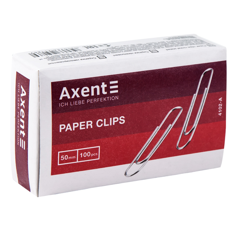 Скріпки круглі Axent 50 мм 100 шт
