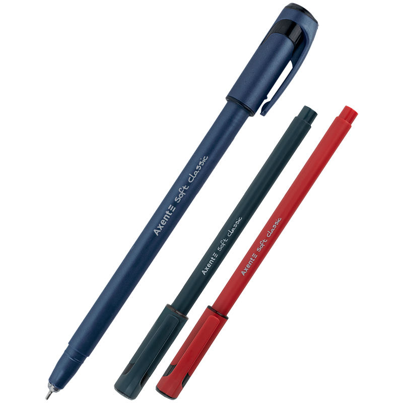 Ручка масляна Axent Soft Classic 0,7 синя