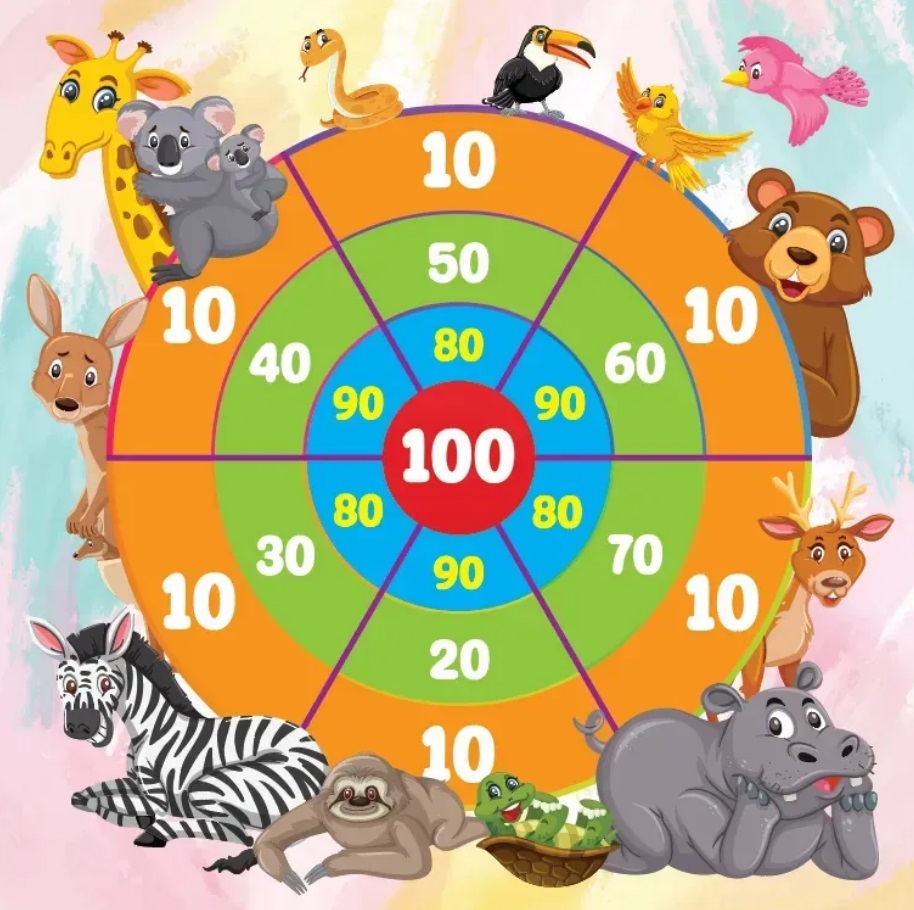 Дартс магнітний Animals 30 см, квадратний