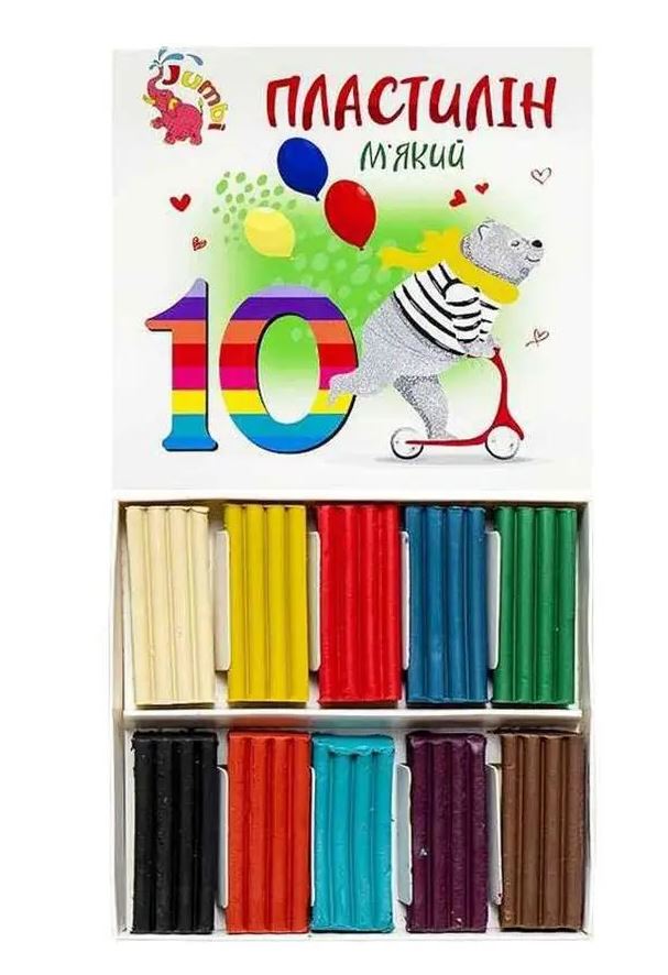 Пластилін Jumbi 10 кол 180 г