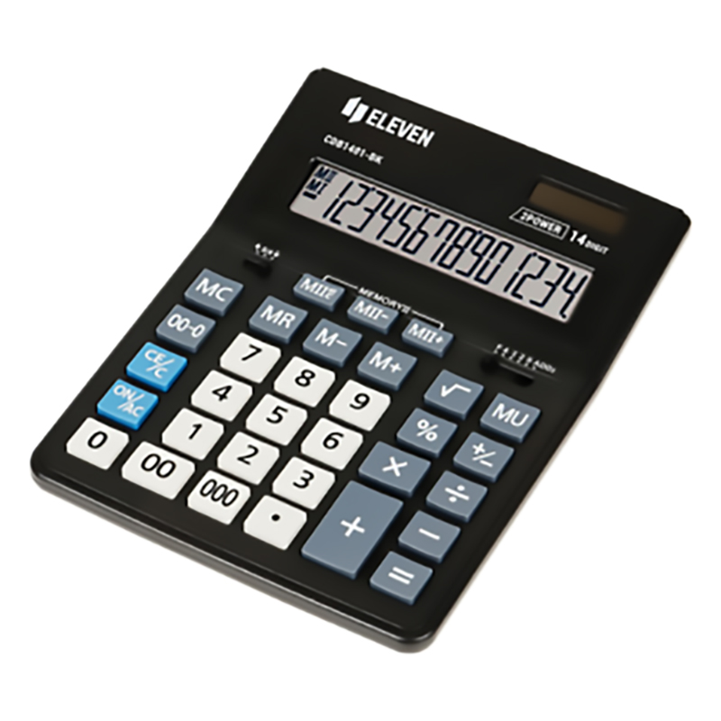 Настільний калькулятор Eleven CDB1401BK