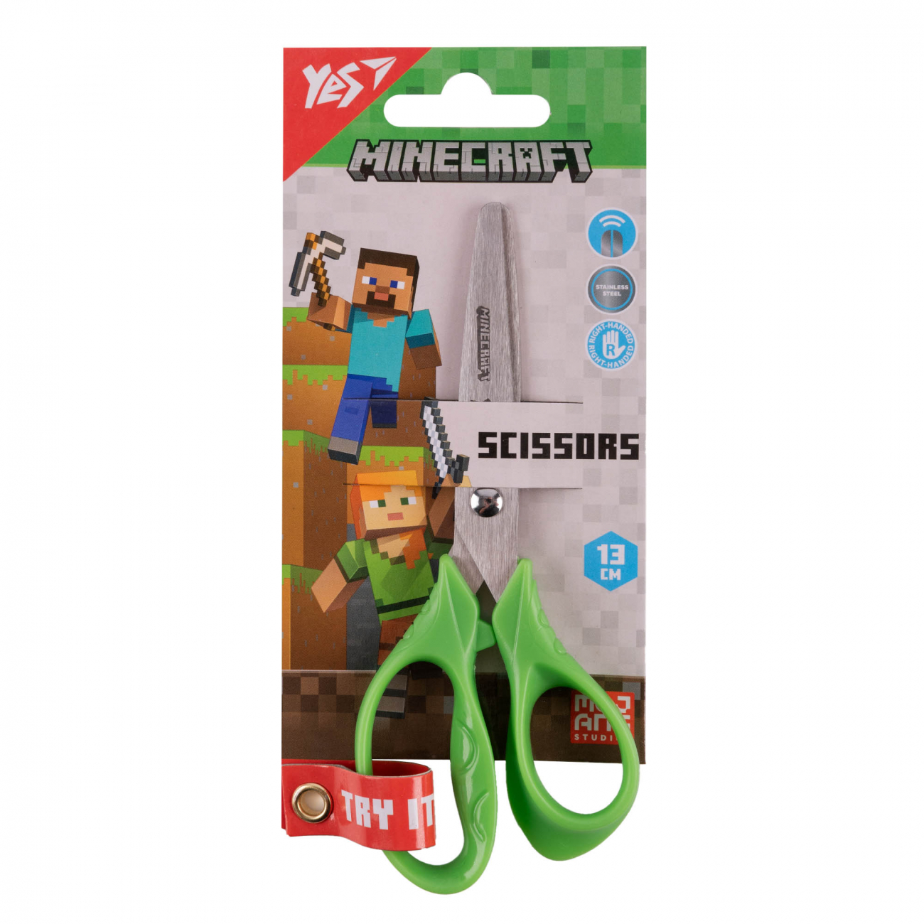 Ножницы детские 13 см Yes Minecraft