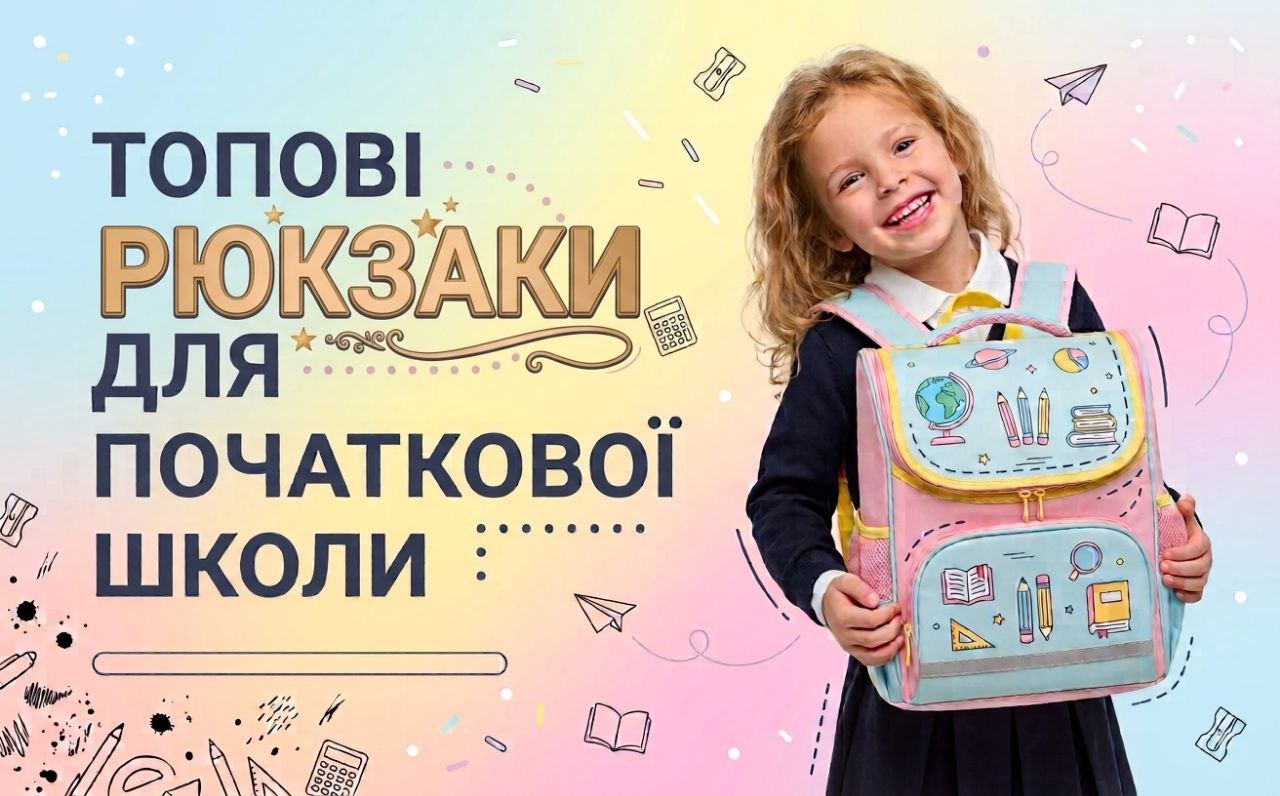 Топові рюкзаки для початкової школи