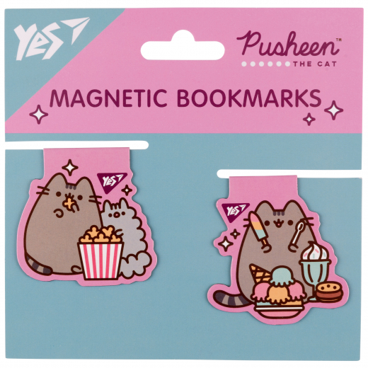 Закладки магнитные YES Pusheen candy, 2шт