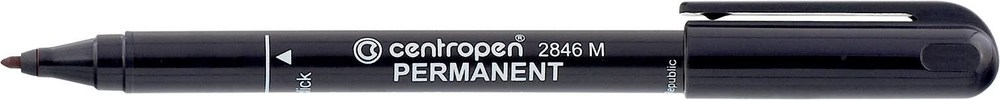 Маркер перманентний Centropen 2846 1 мм чорний