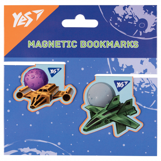 Закладки магнитные YES Super Space, 2шт