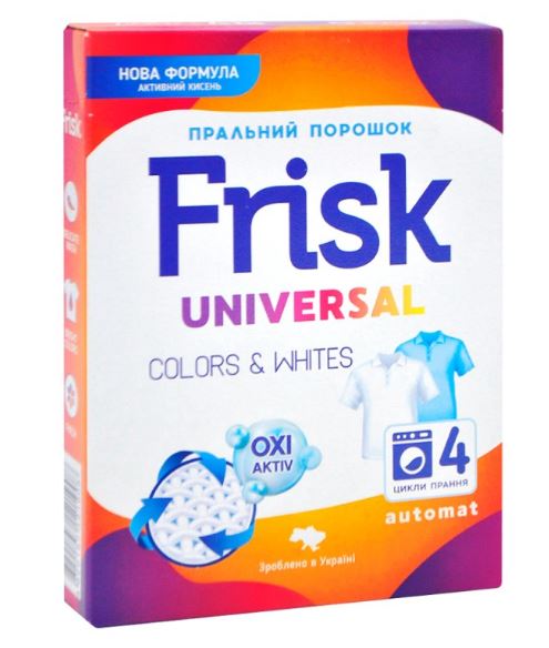 Порошок стиральный Frisk автомат 400г, универсальный