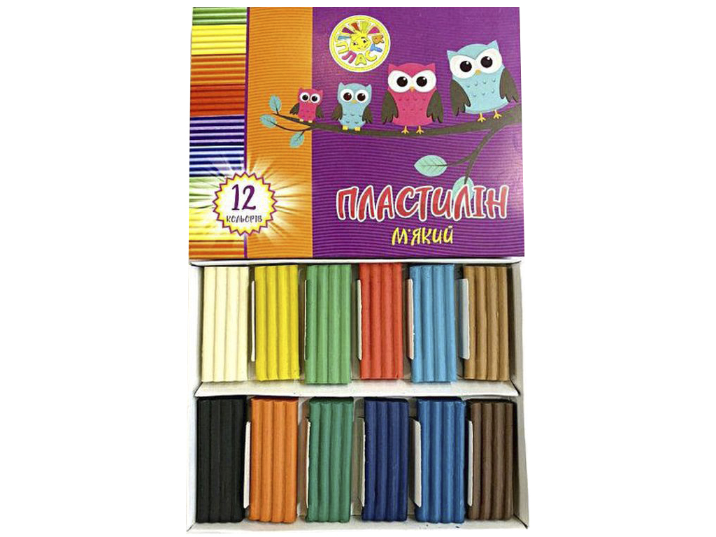 Пластилин Jumbi 12 цв 216 г