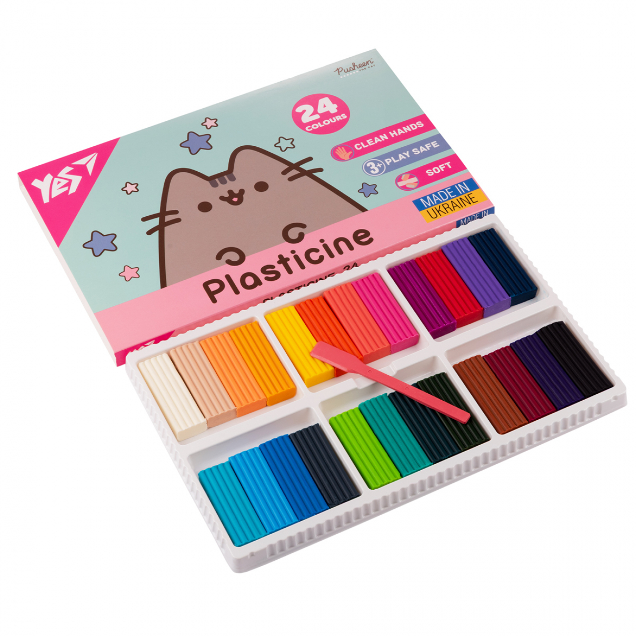 Пластилин Yes Pusheen 24 цв 480г